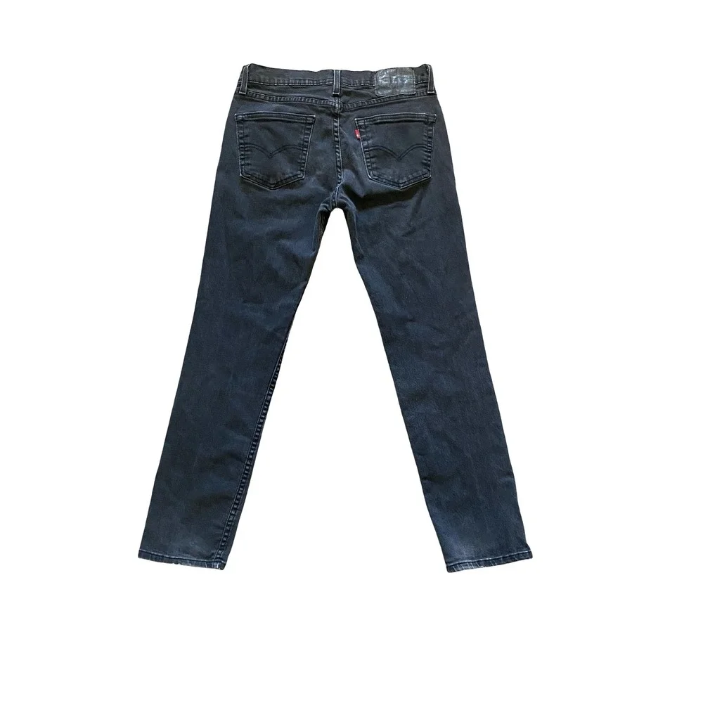 Levi's 511 Slim Fit Jeans Mens 32x30 Washed Black Denim